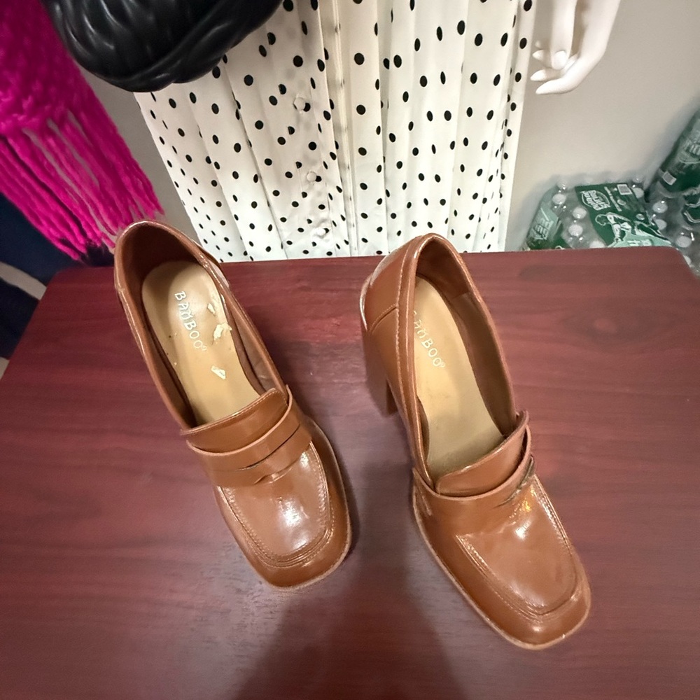 BAMBOO Women's Brown Heels - Picture 10 of 16